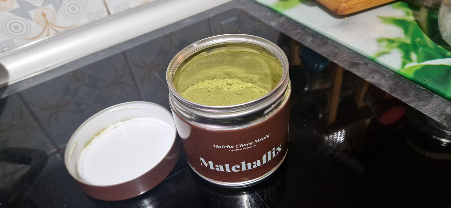 Customer photo review of Té Matcha Premium Choco-Menta
