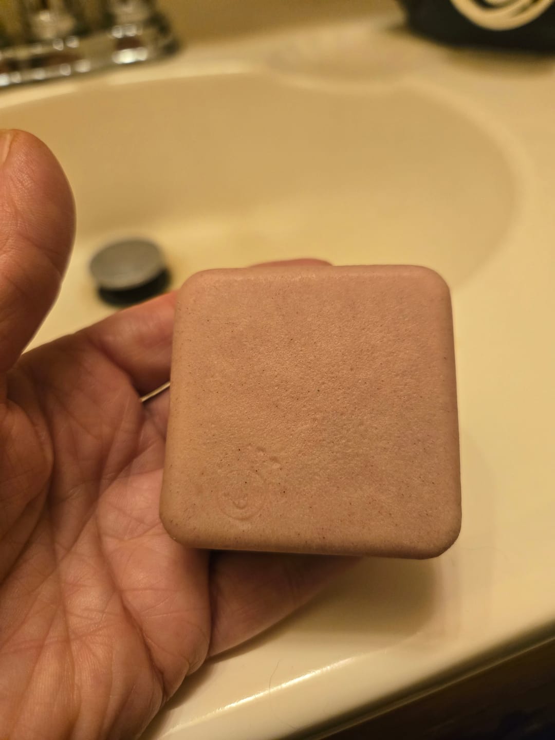 Customer photo review of Purple Conditioner Bar with Biotin – Blonde & Gray | VIORI