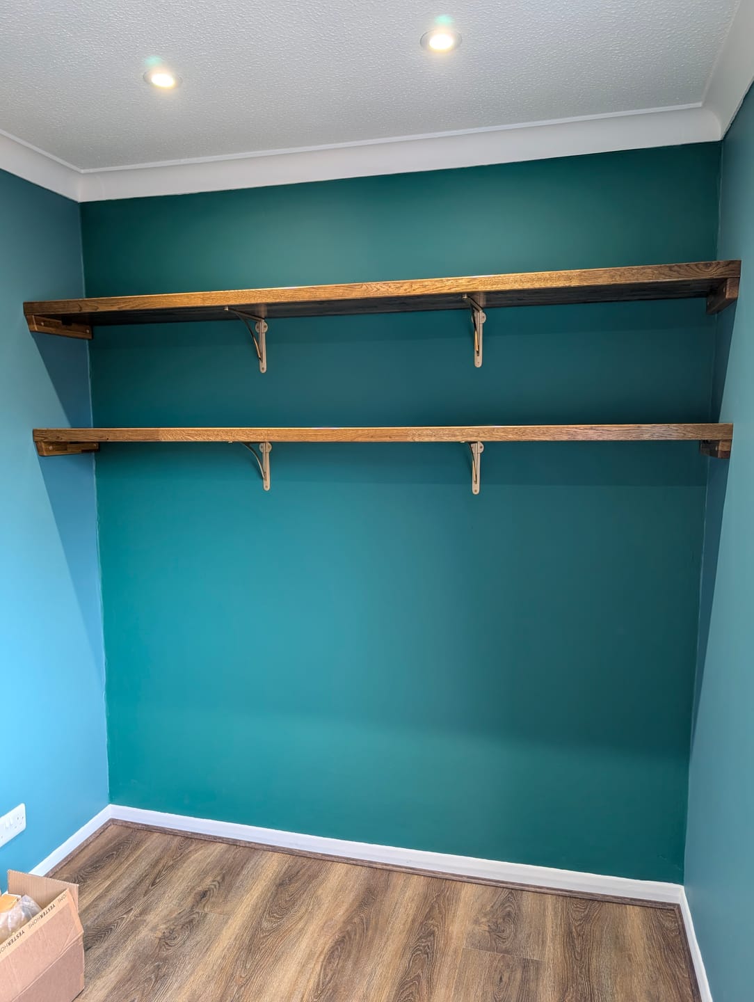 Customer photo review of Ironbridge Shotblast Brass Shelf Brackets | 4.5/6/7/8/10"