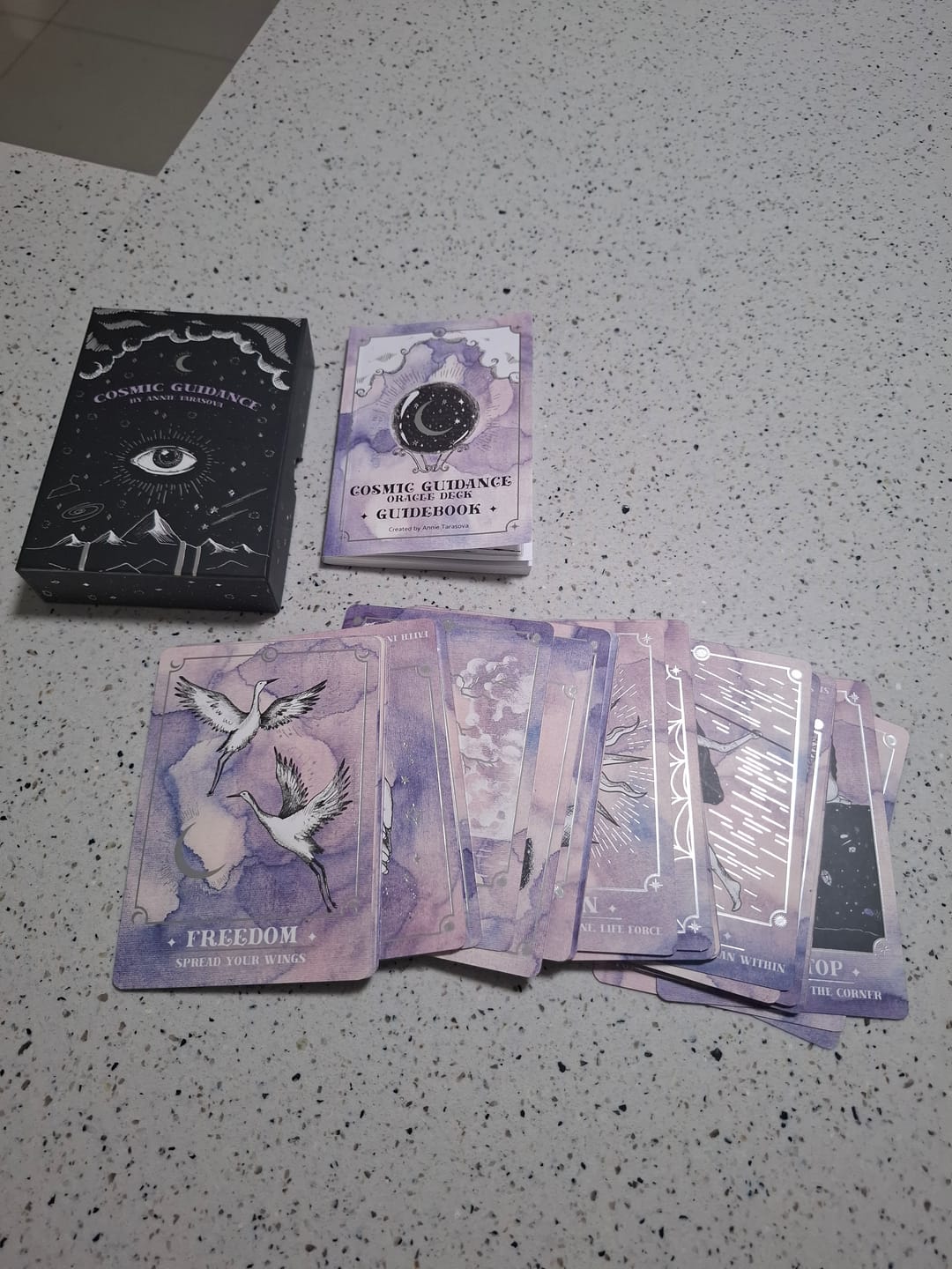 Customer photo review of Cosmic Guidance Oracle Deck