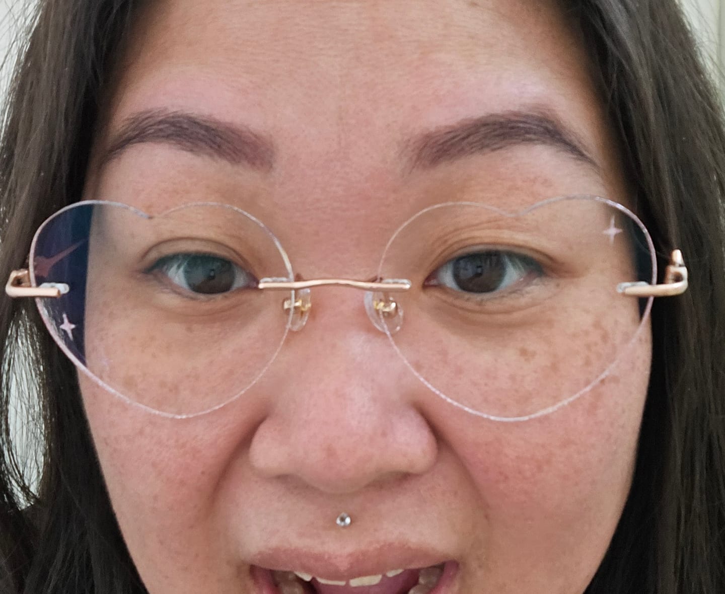 Customer photo review of Amora Eyeglasses