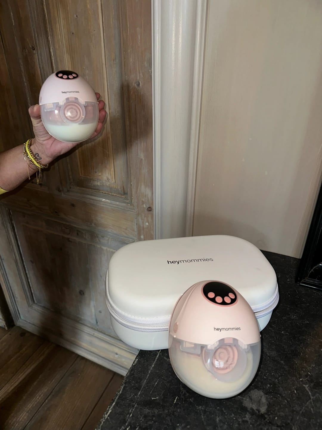 Customer photo review of Draagbare Borstkolf - Heymommies Flow Lite 12