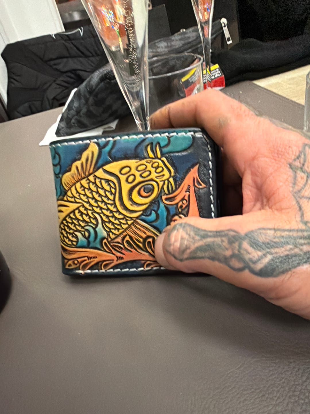 Customer photo review of Hundred Ghosts™ Wallet