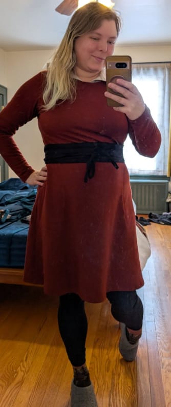 Customer photo review of NEW! Wool Obi Wrap Belt