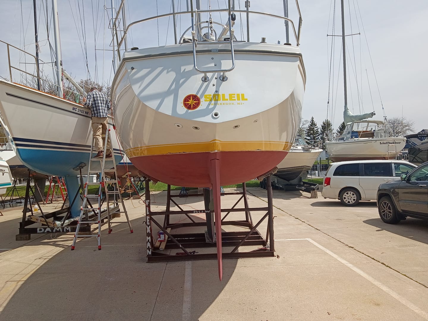 Customer photo review of Boat Logo Decal