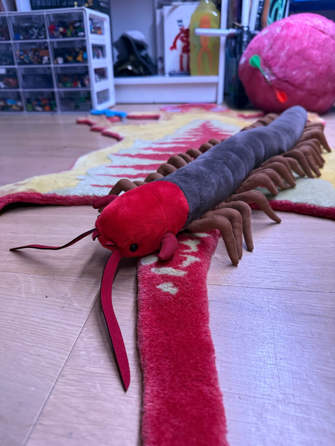 Customer photo review of Chinese Red-Headed Centipede Stuffed Plush Toy