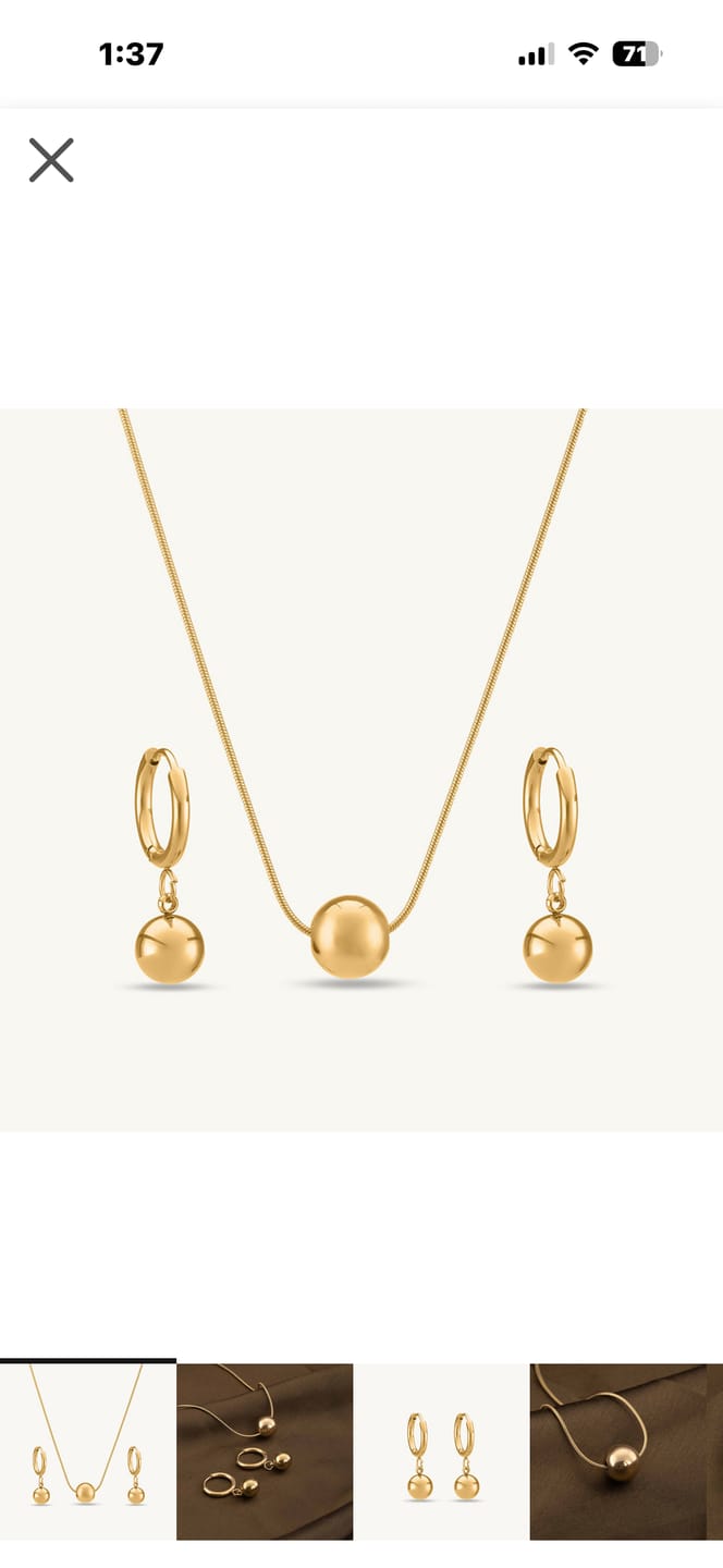 Customer photo review of Golden Orb Set