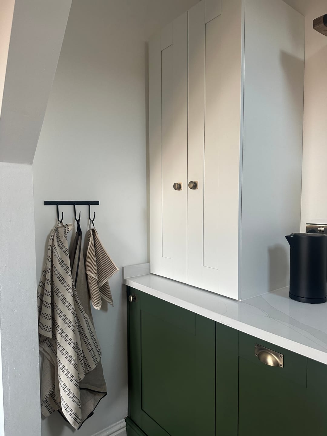 Customer photo review of Classic Aged Brushed Brass Cupboard Handles