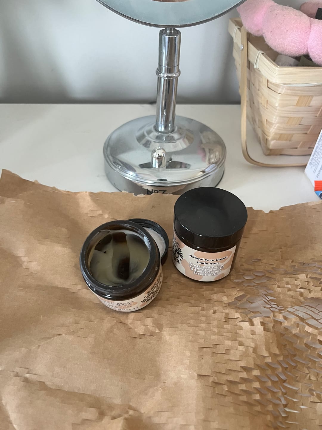 Customer photo review of Whipped Grass-Fed Tallow Face Cream | With Sweet Almond Oil