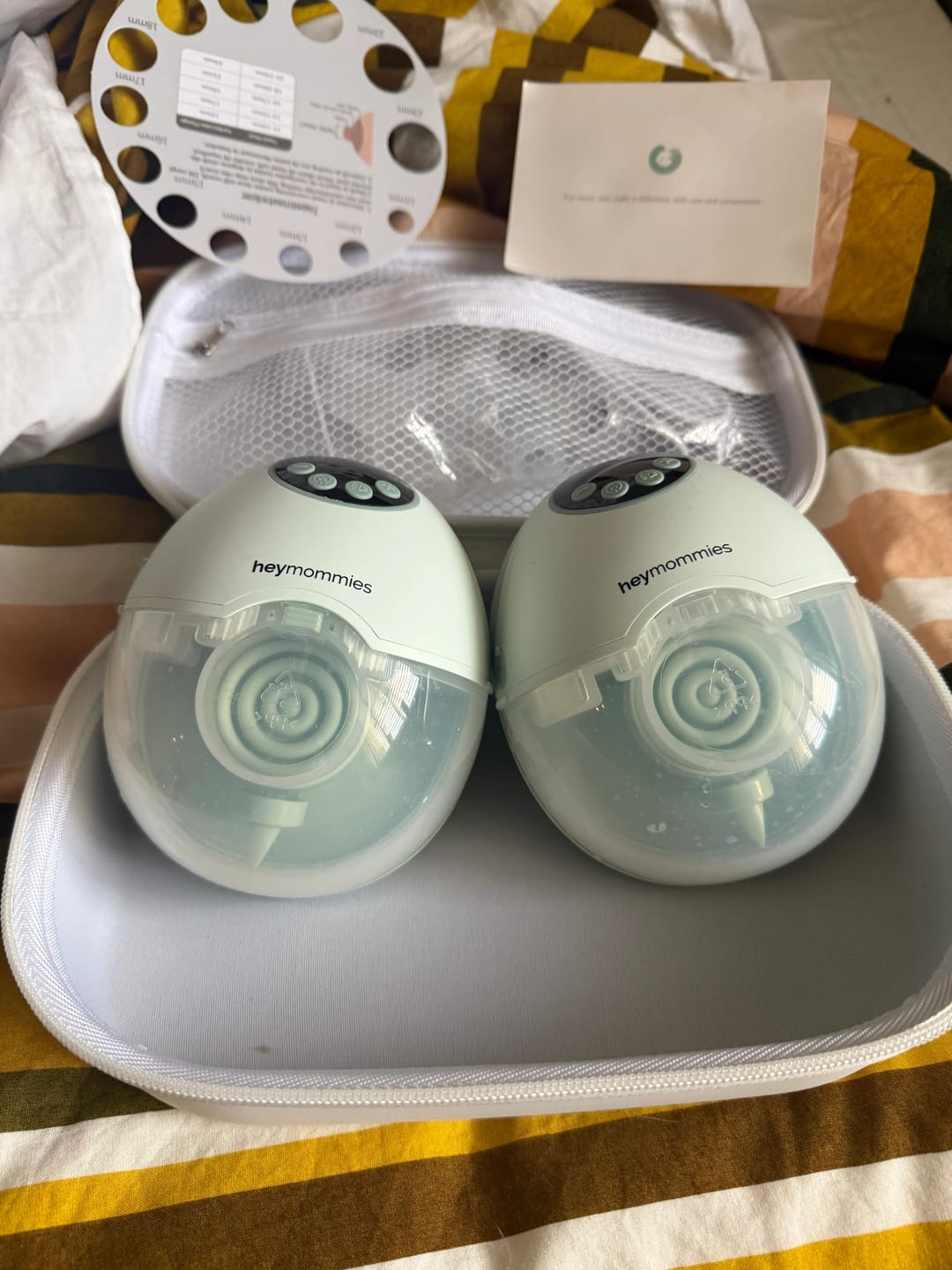Customer photo review of Draagbare Borstkolf - Heymommies Flow Lite 12