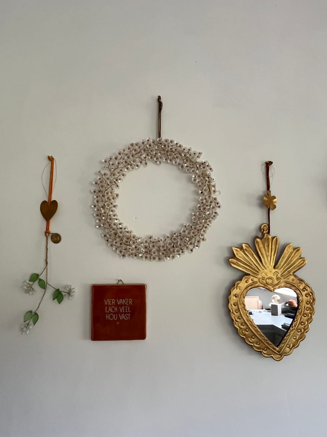 Customer photo review of Almond Blossom Wreath