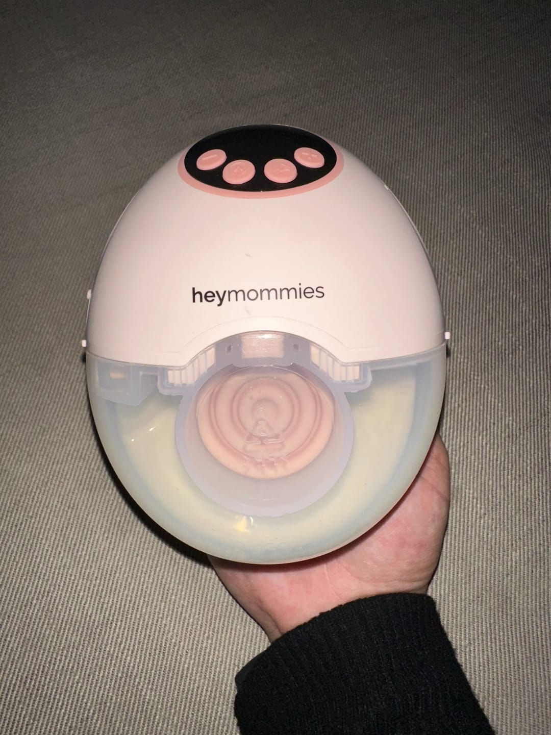 Customer photo review of Draagbare Borstkolf - Heymommies Flow Lite 12