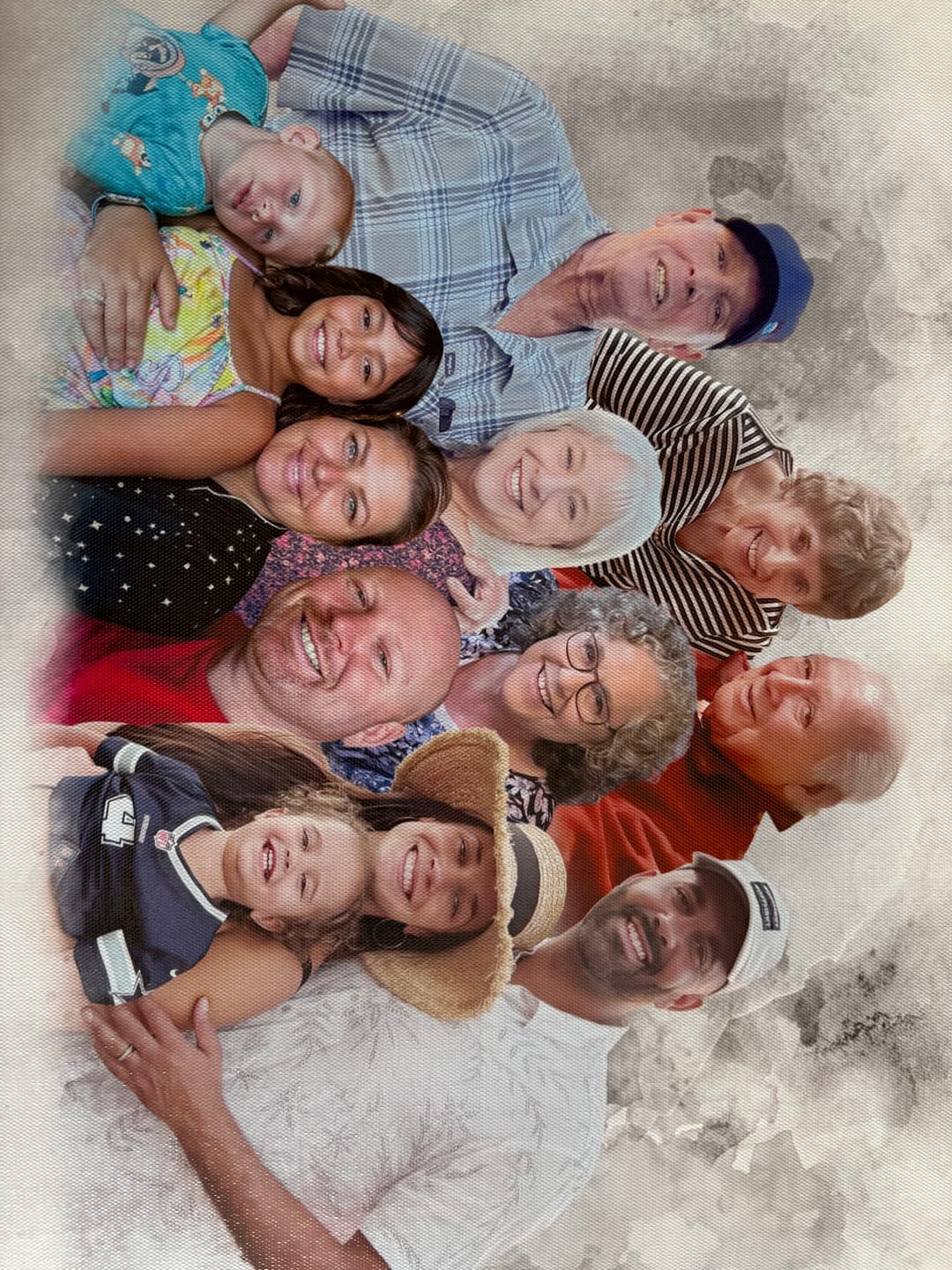 Customer photo review of Add Loved One to Photo, Family Portrait From Different Photos, Combine Photos Canvas, Christmas Gift, Memorial Gift for Dad Mom, Add Passed Away