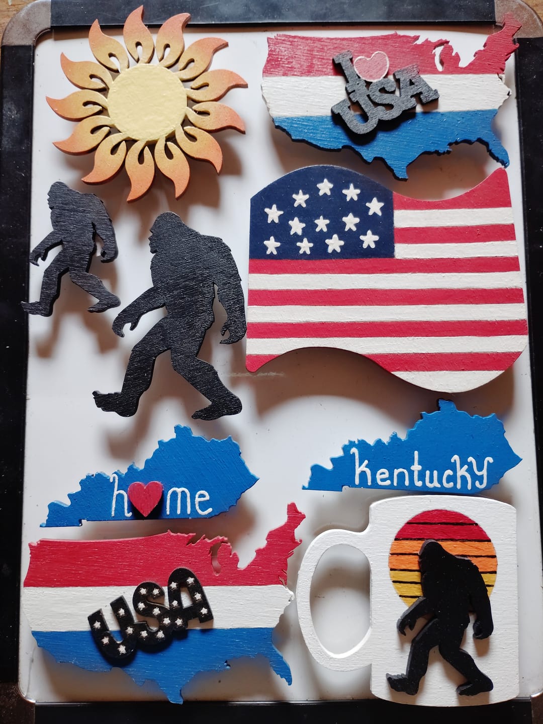 Customer photo review of Unfinished Wood Bigfoot Sasquatch Silhouette - Craft- up to 46" DIY
