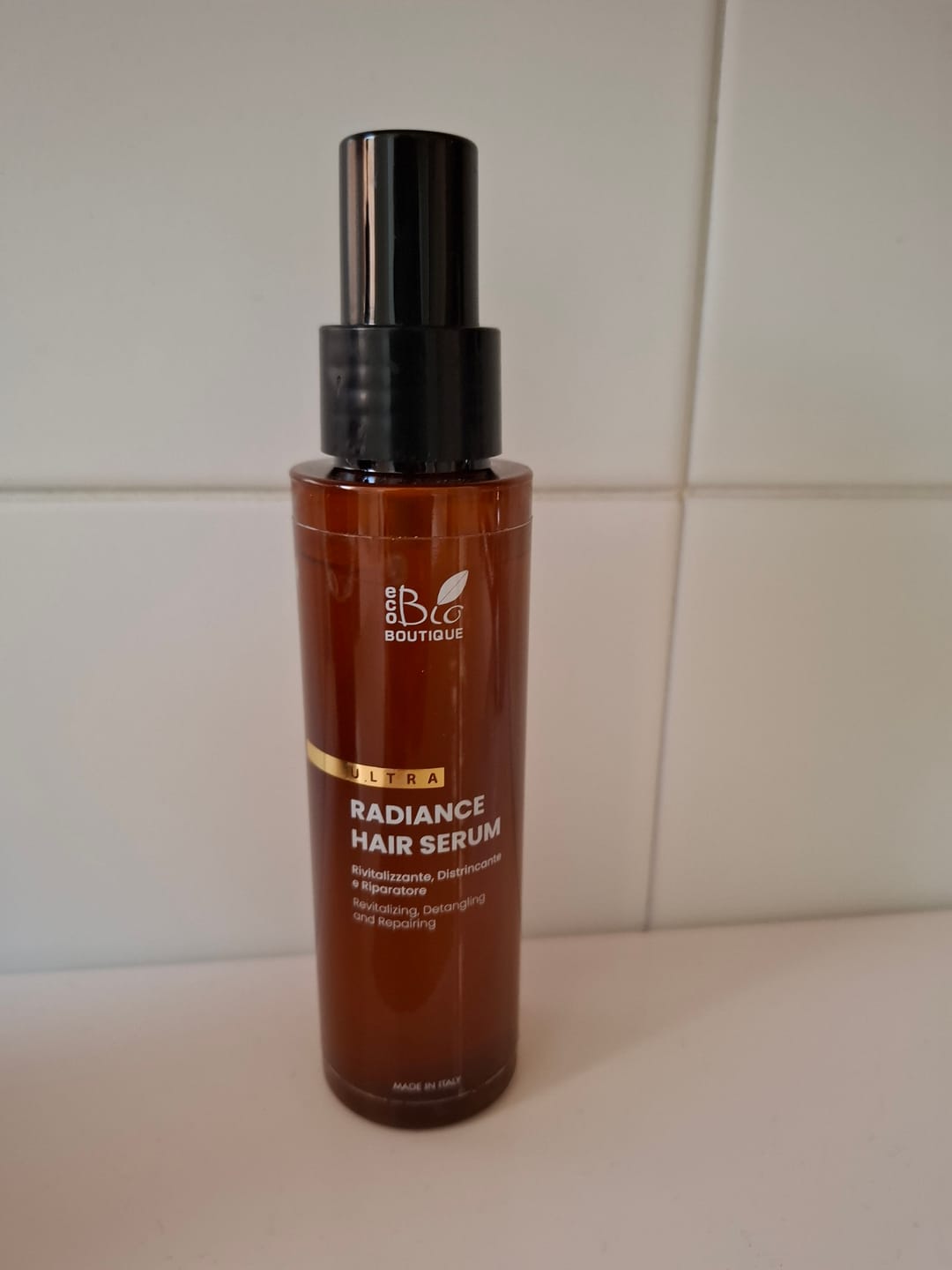 Customer photo review of Radiance Hair Serum