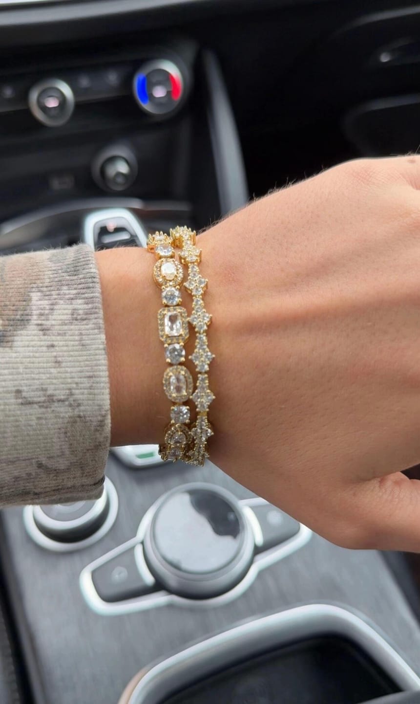 Customer photo review of Honeycomb Bracelets
