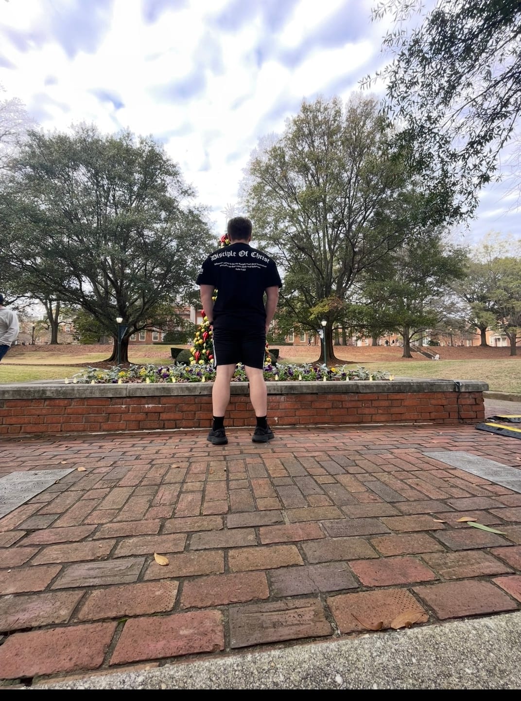 Customer photo review of Premium Oversized Scripture Tee