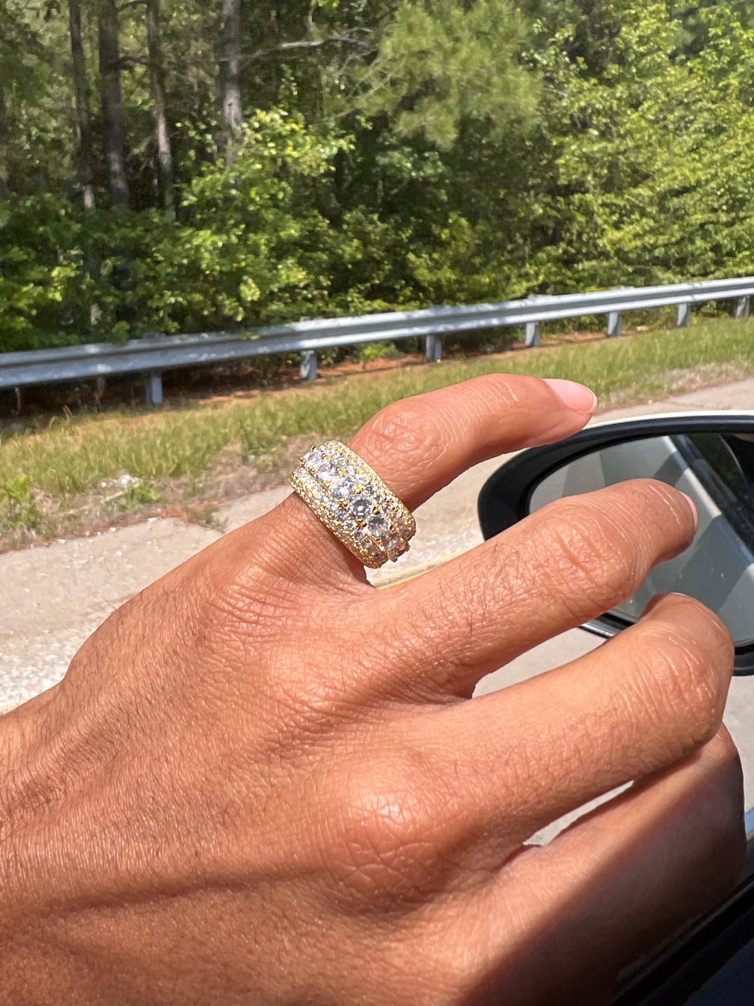 Customer photo review of Multi Crystal Rings
