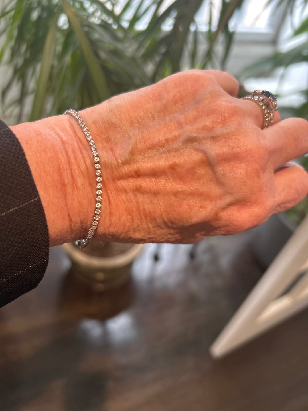 Customer photo review of Minimal Tennis Bracelet