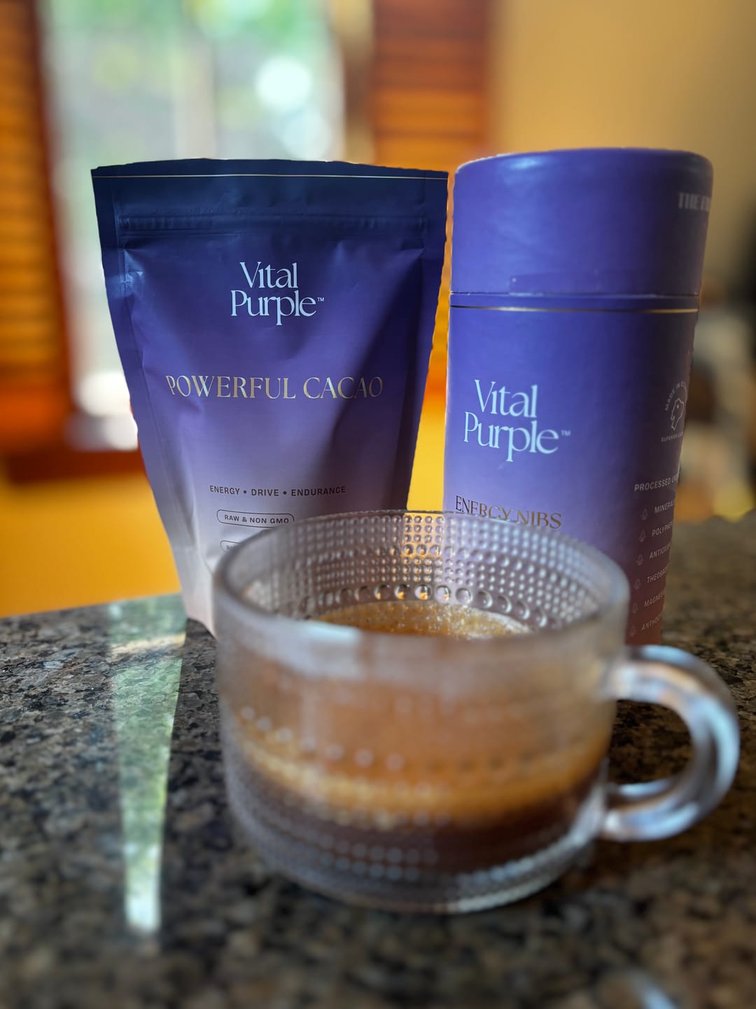 Customer photo review of Organic High Flavanol Cocoa Powder | Purple Cacao Powder | 25% Fat