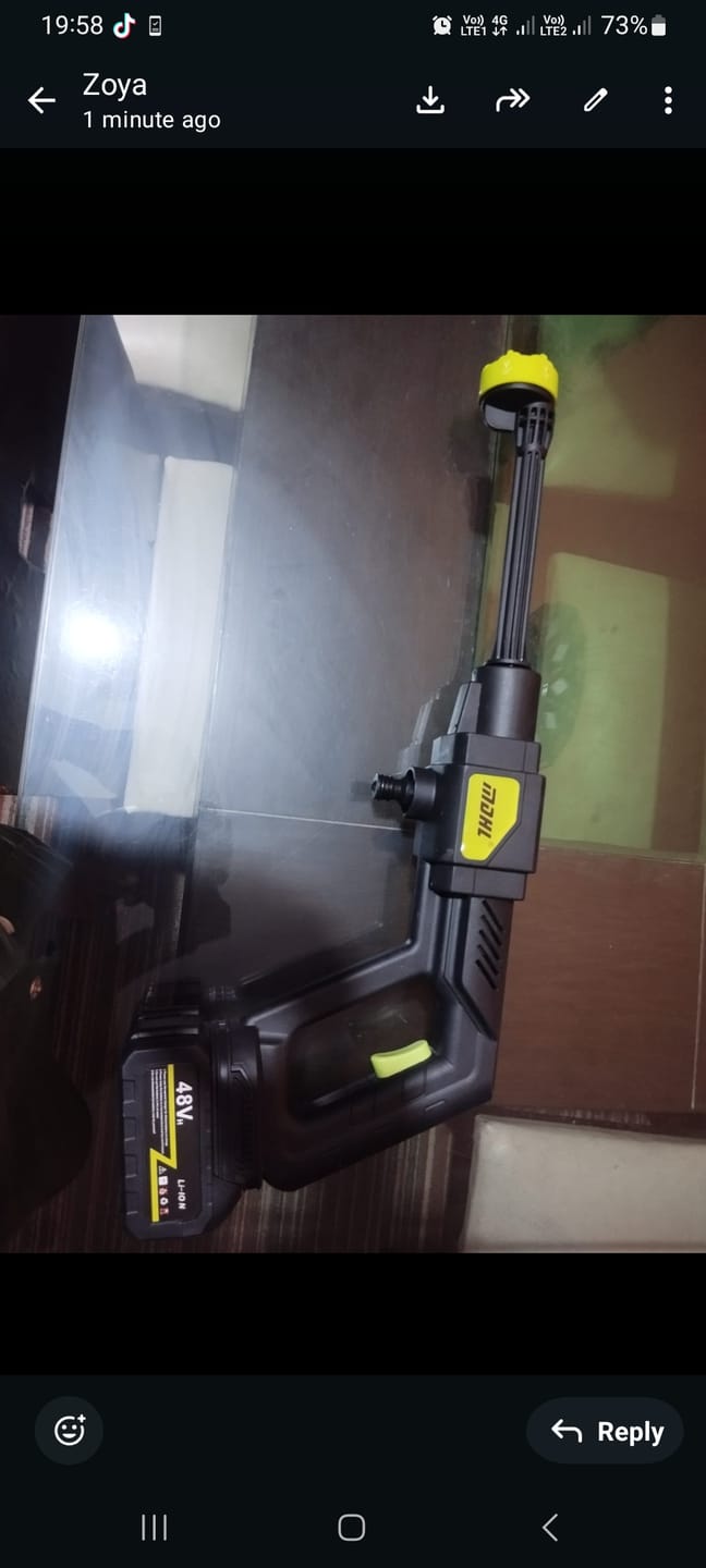 Customer photo review of MDHL Rechargeable Pressure Washer