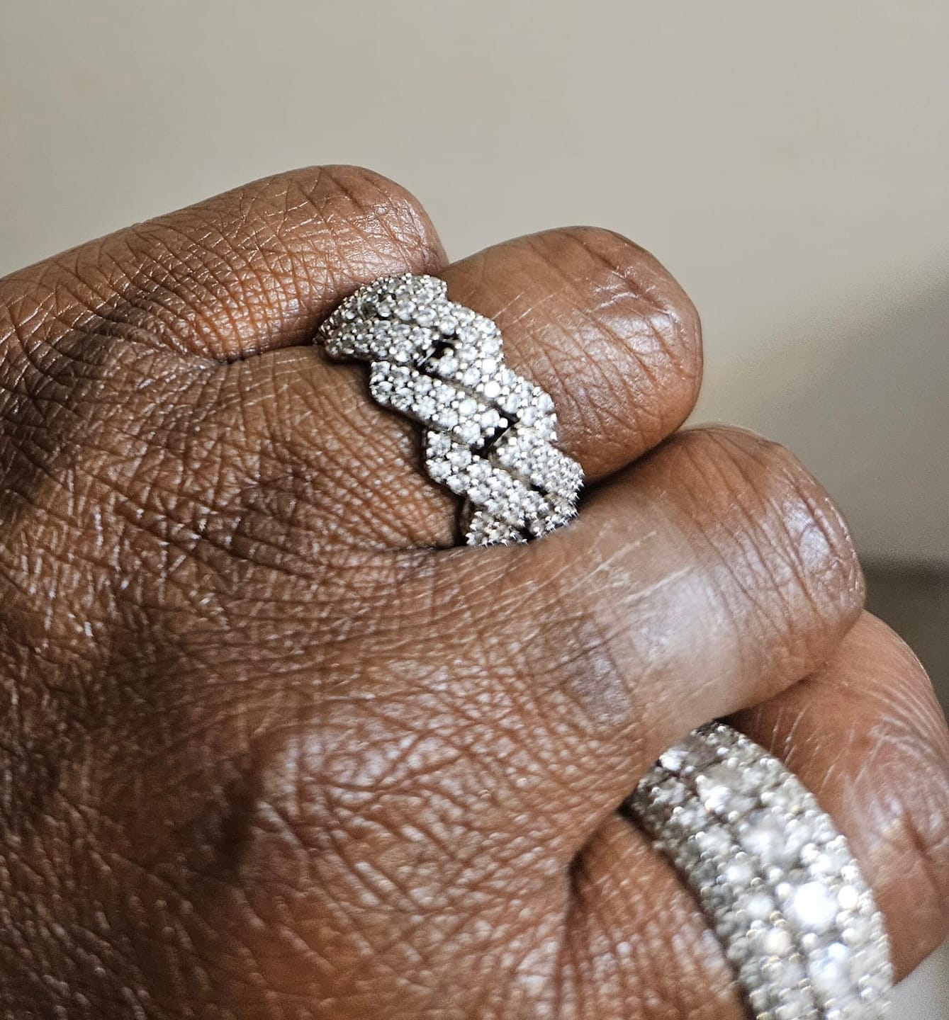 Customer photo review of Multi Crystal Rings