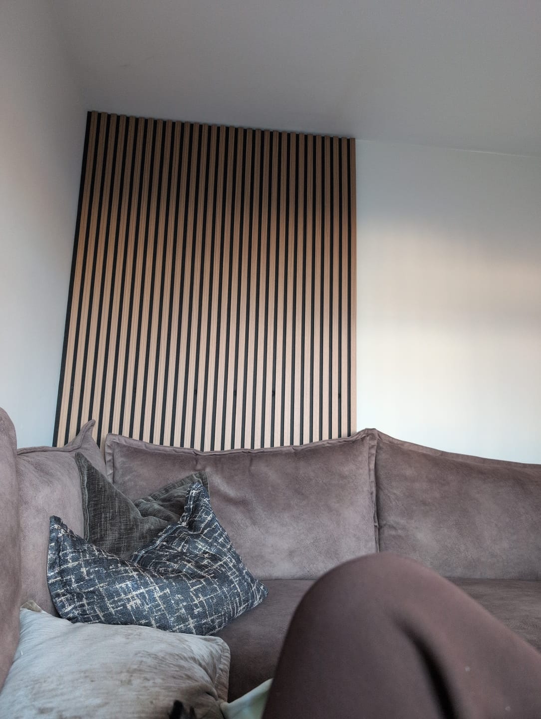 Customer photo review of Premium Acoustic Wall Panels - Teak Oak