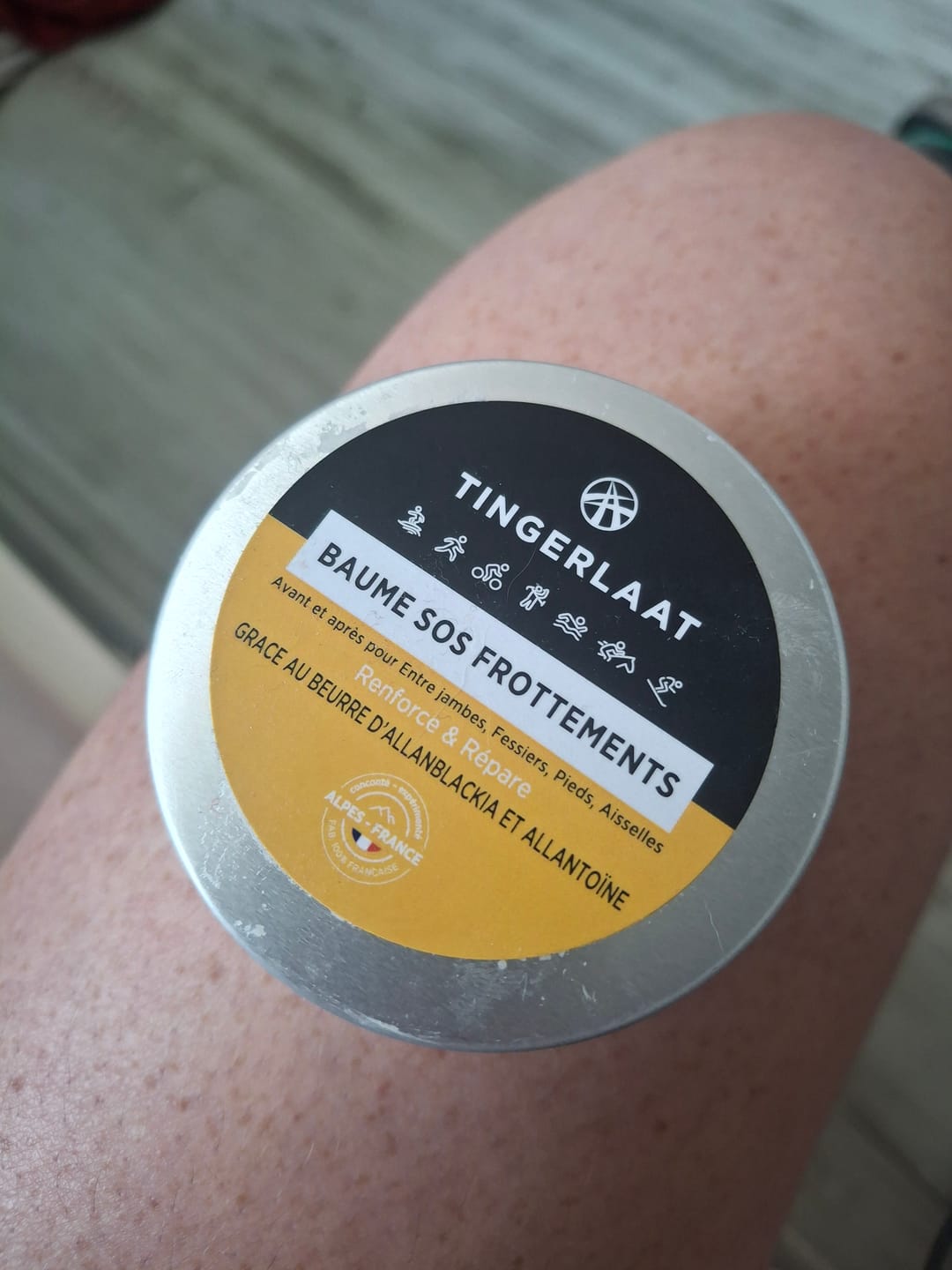 Customer photo review of Baume SOS anti-frottements Invisible - Evite les frottements, les irritations et les ampoules
