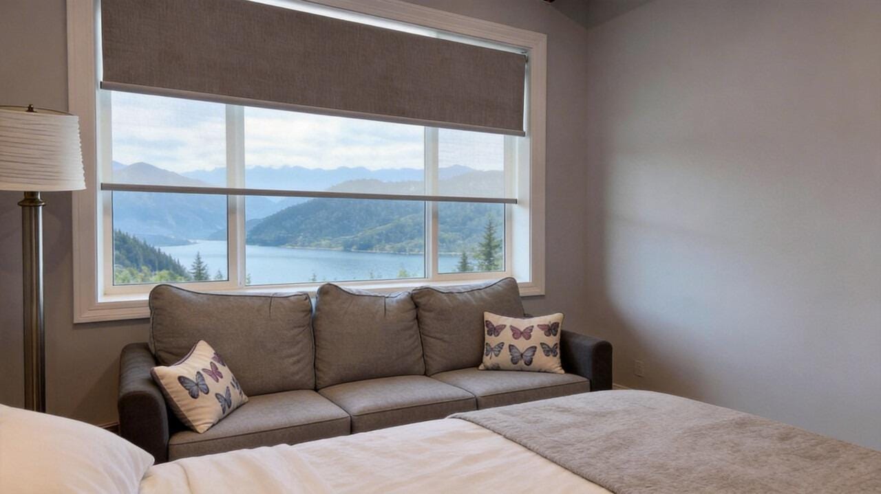 Customer photo review of Smart Motorized Dual Shades – Light Filtering & Blackout