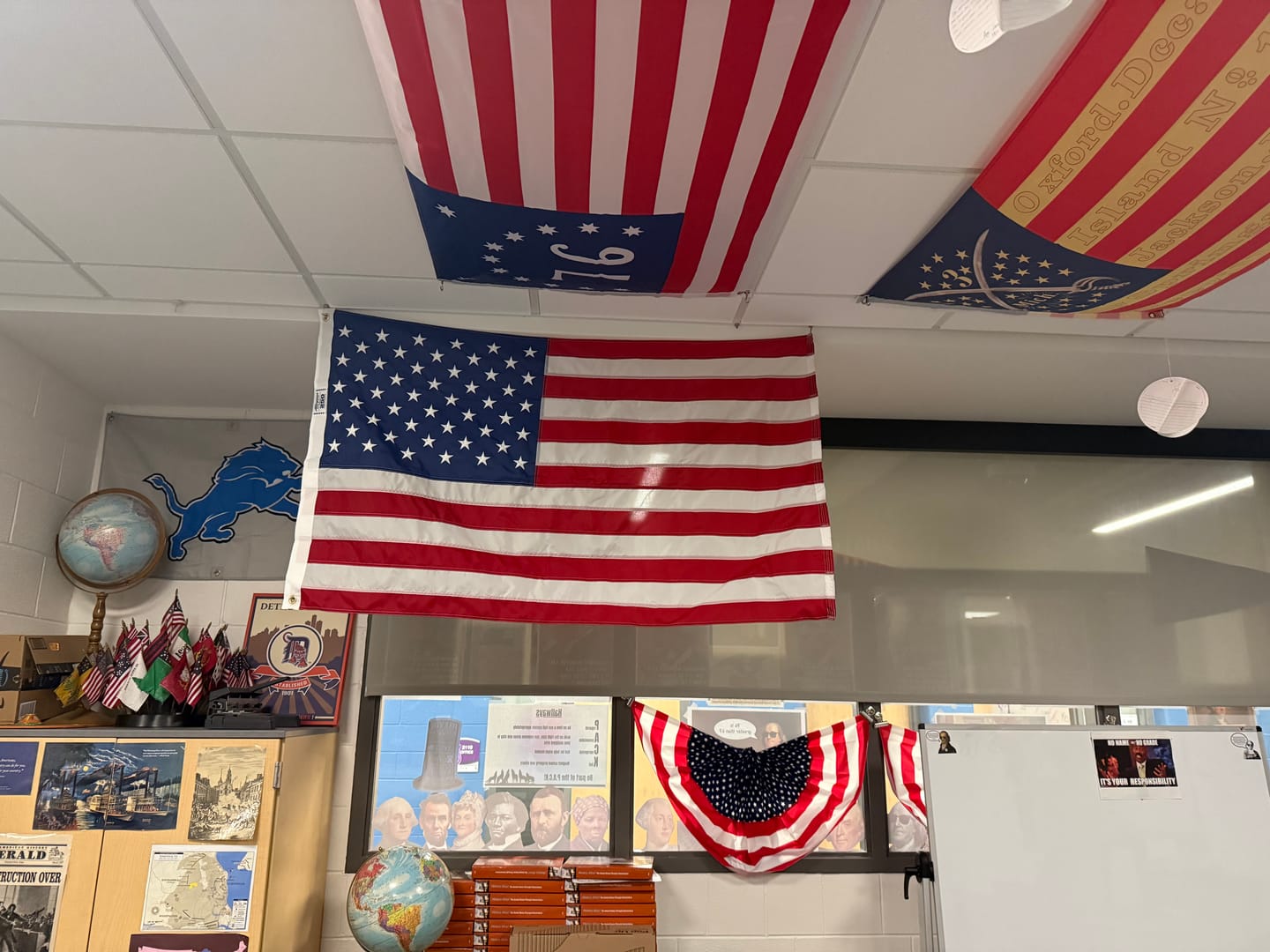 Customer photo review of Classroom Initiative 3' x 5 ' American Flag