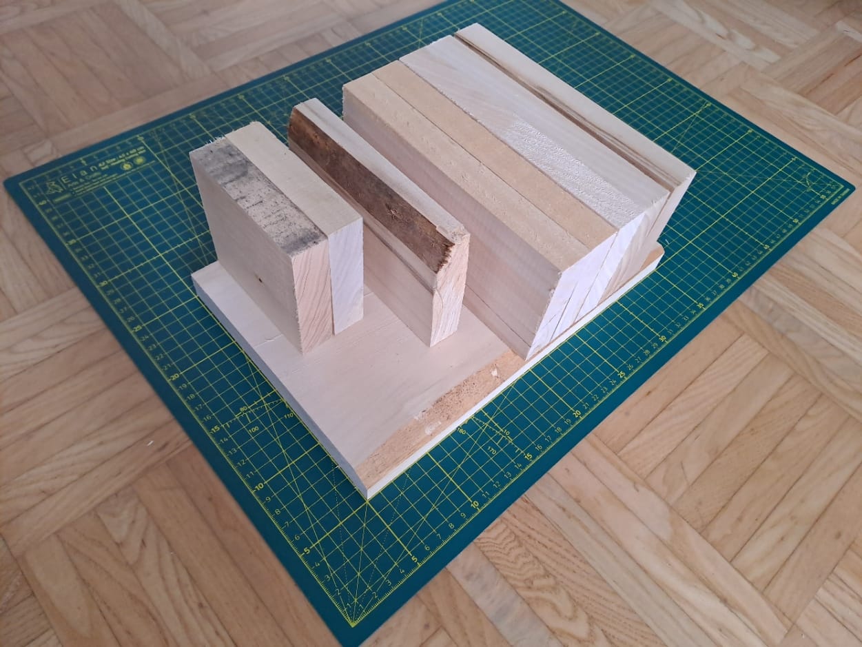Customer photo review of Lindenholz Bretter Reste Box – 2,5 kg