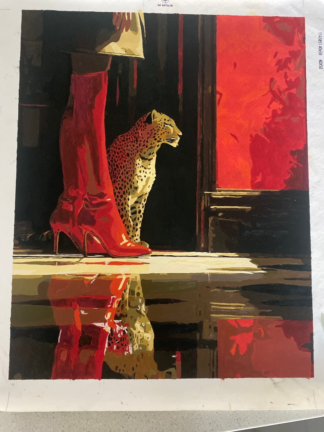 Customer photo review of Blooming pomegranates | Paint by Number
