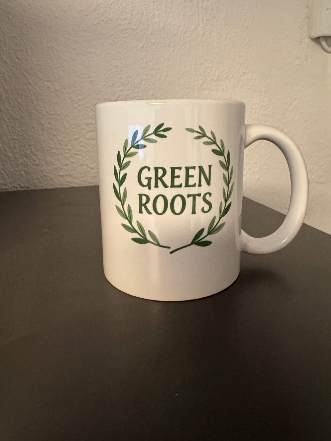 Customer photo review of Keramik Tasse Weiß 330ml mit Werbeaufdruck