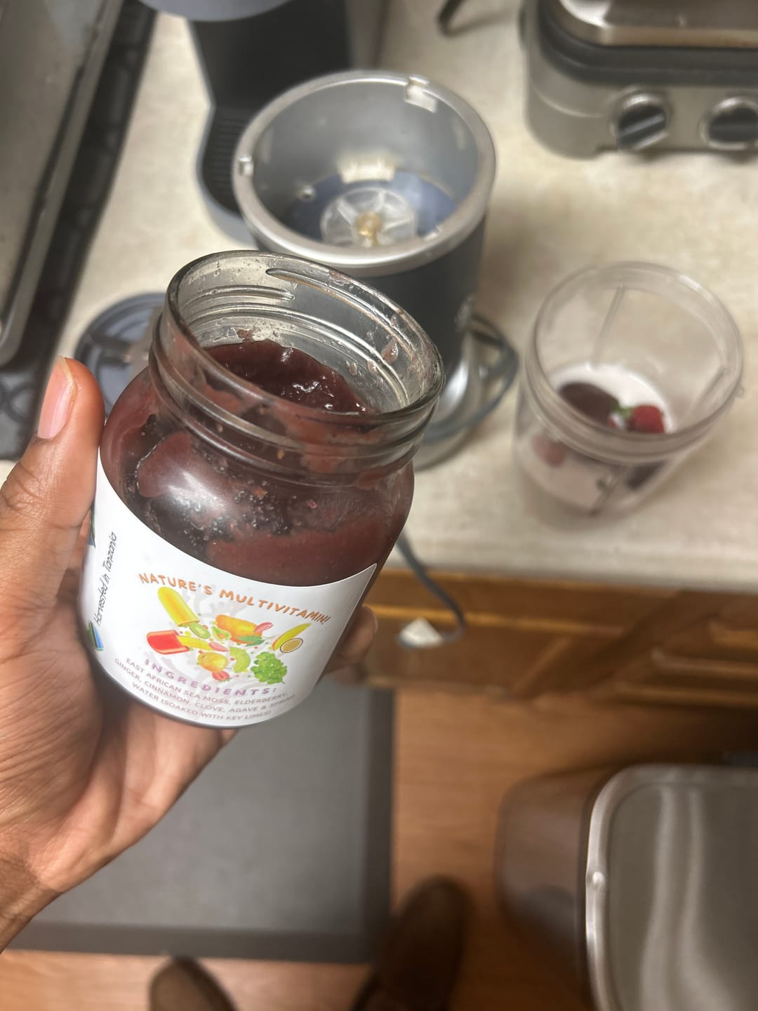 Customer photo review of ELDERBERRY GINGER East African Sea Moss Gel (flavored)