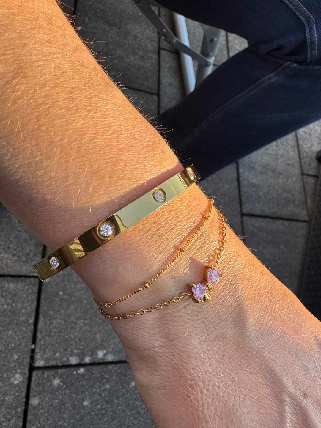 Customer photo review of Sweet Bow Armband | 18K vergoldet
