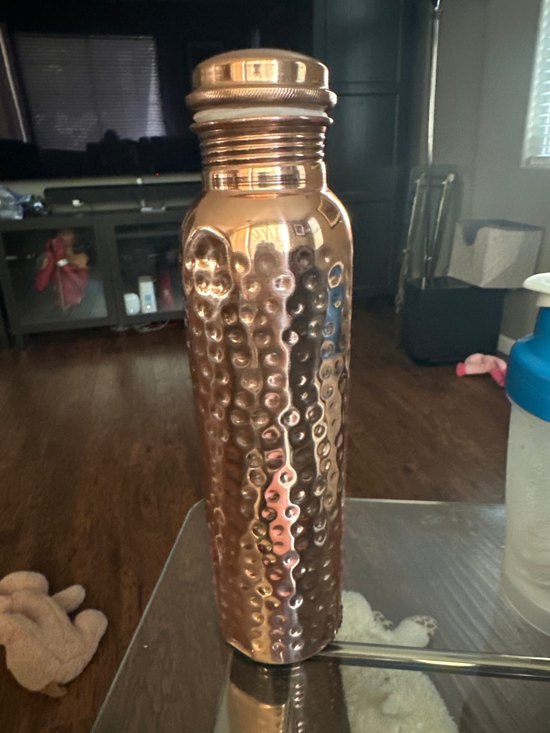 Customer photo review of Certified Ayurveda® Pure Copper Water Bottles - V2 Hand-Hammered Edition