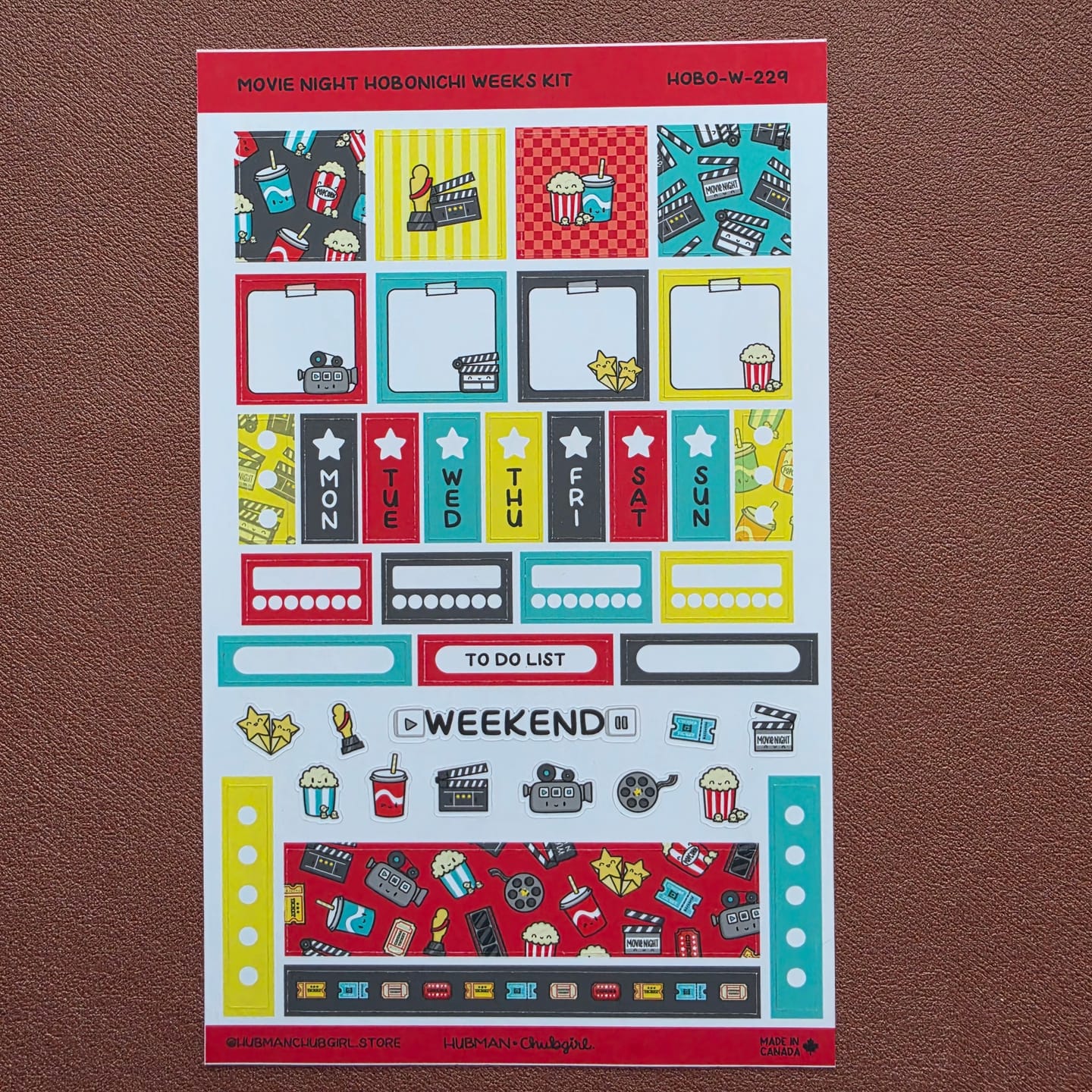 Customer photo review of Movie Night Theme Hobonichi Weeks Kit