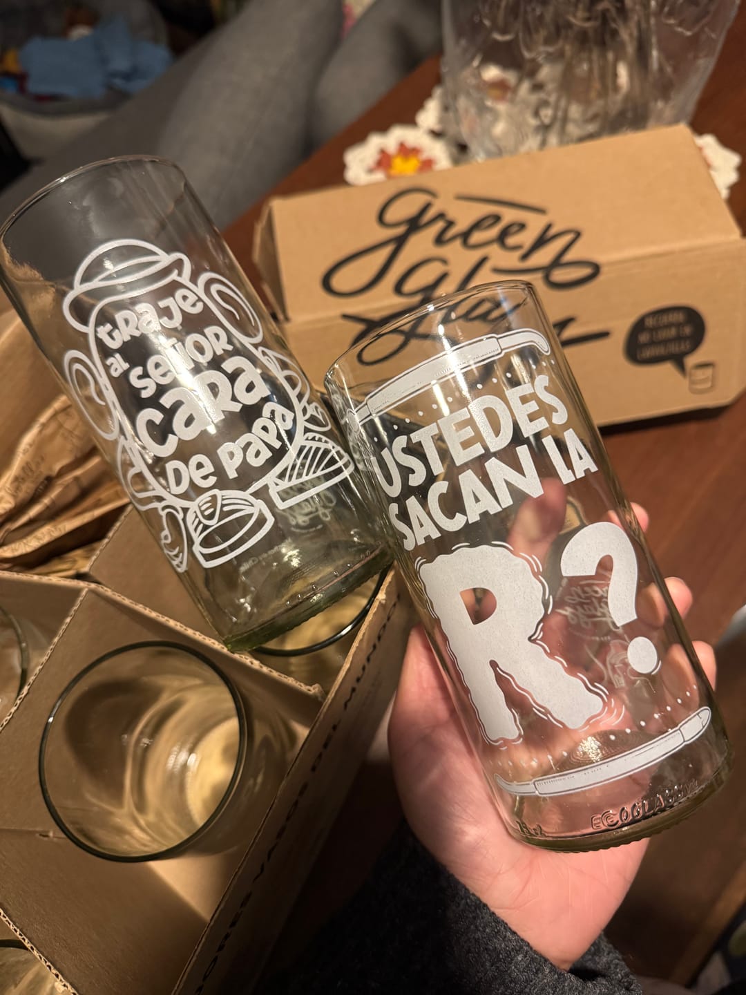 Customer photo review of Fonoaudiología - Juego de 6 Vasos