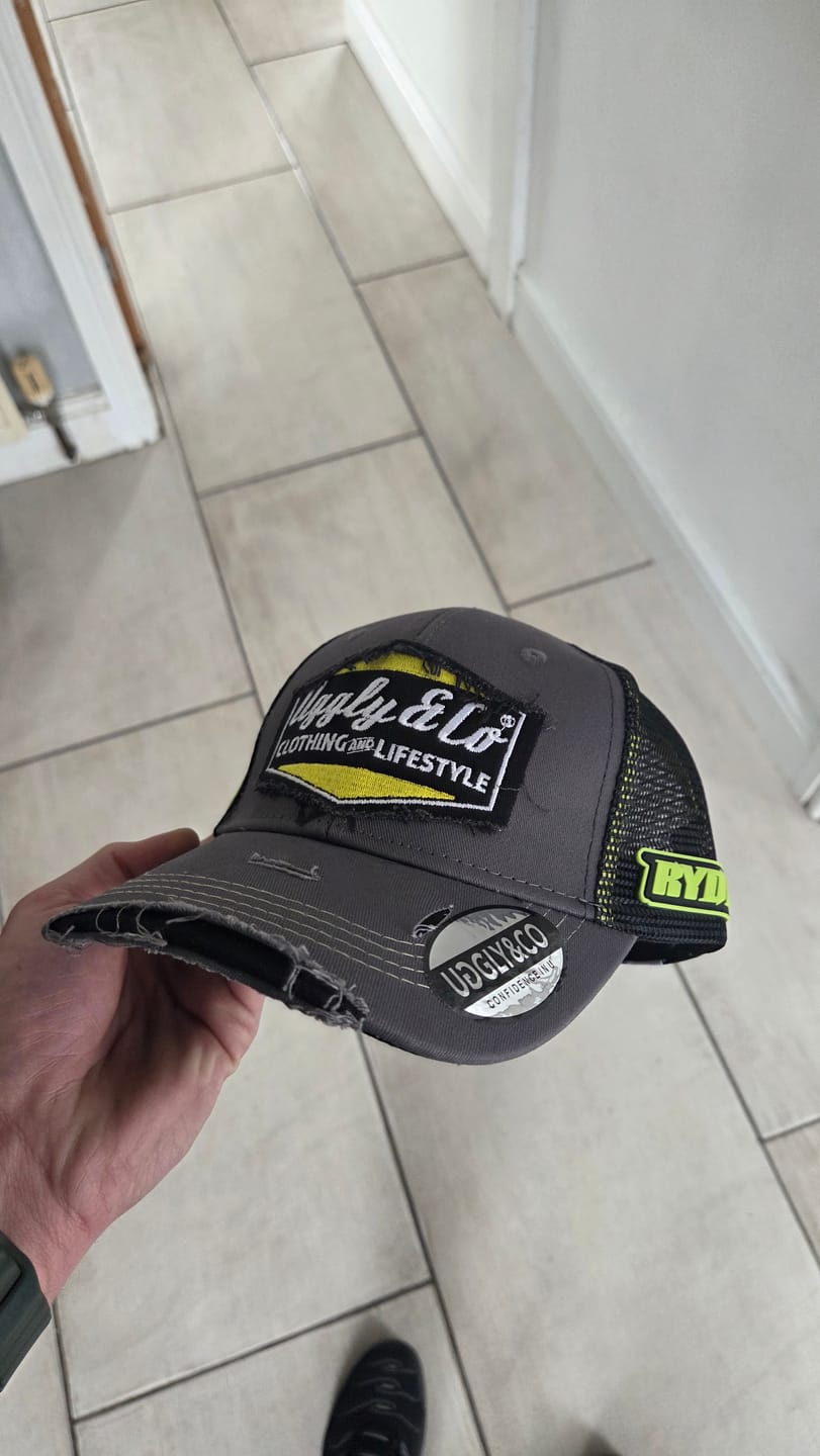 Customer photo review of Stone Grey Diamond Trucker Hat x Kyle Ryde #1