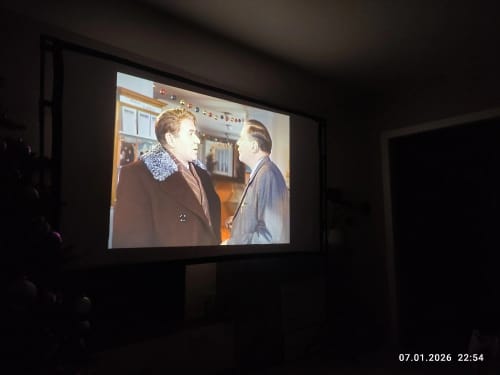 Customer photo review of MovieHub™ Wireless Projector 2026 Edition