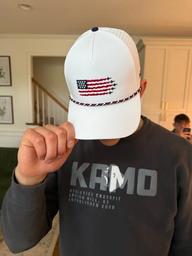 Customer photo review of USA Hat White