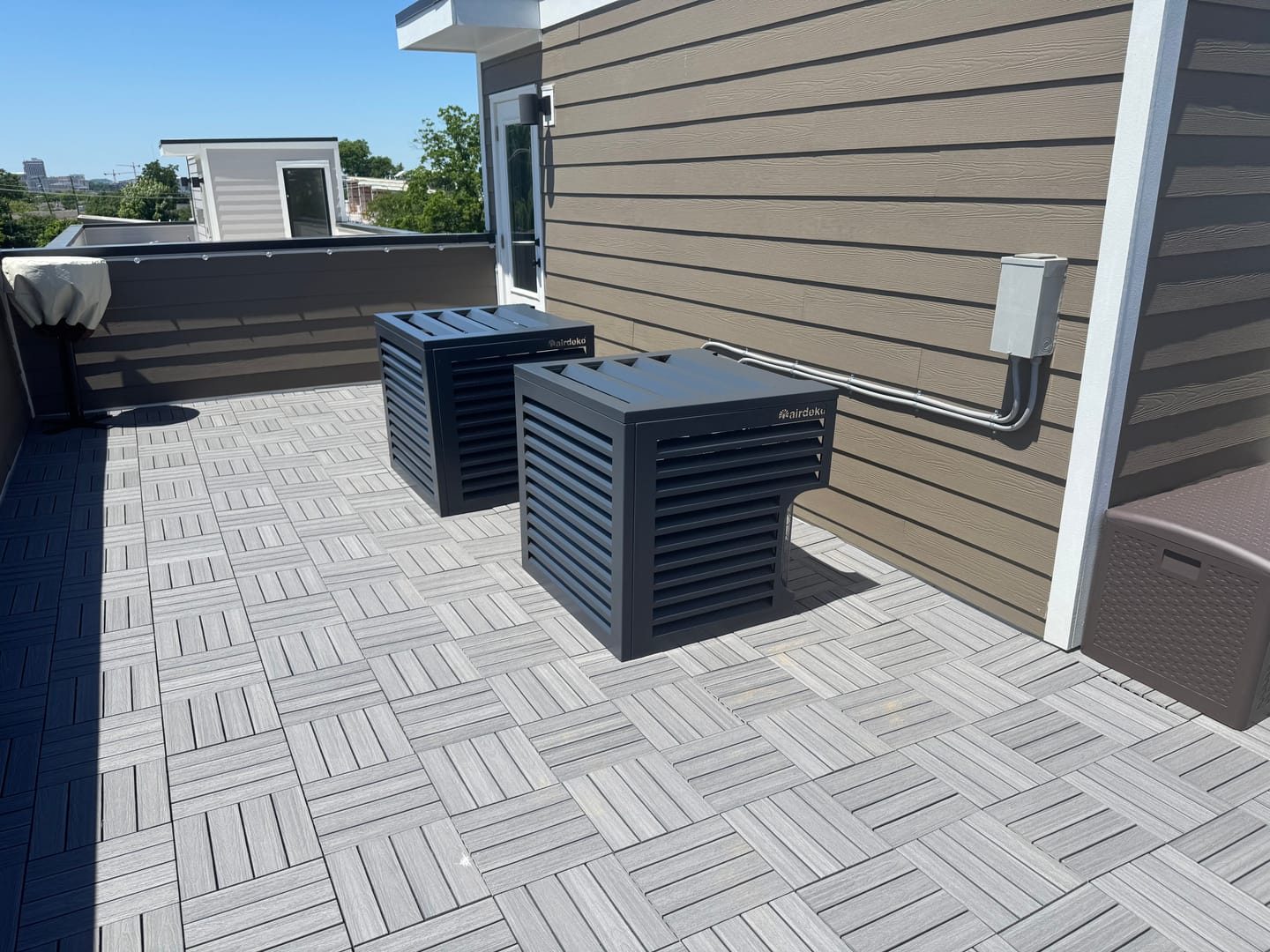 Customer photo review of Central AC Cover - Black