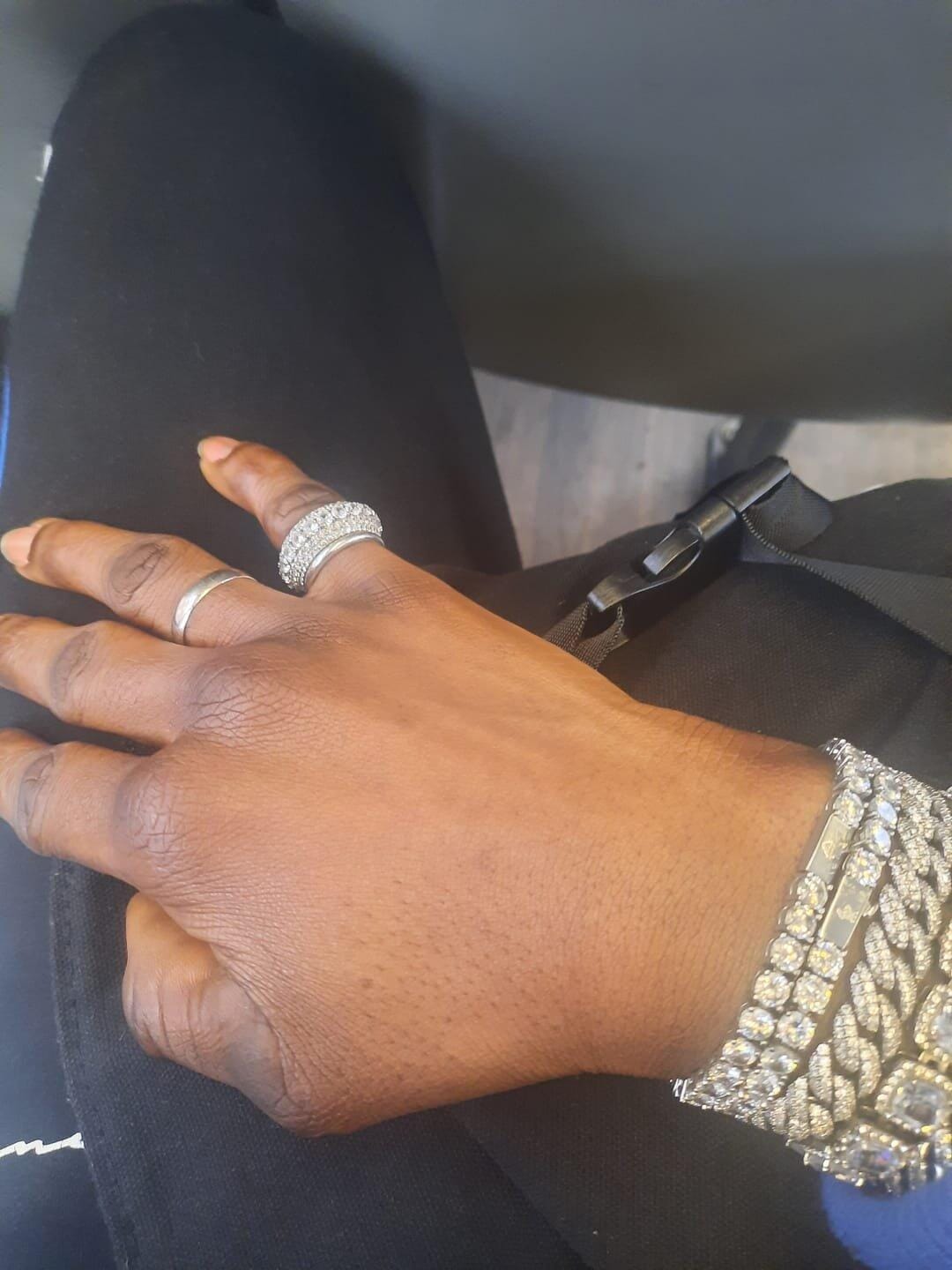 Customer photo review of Multi Crystal Rings