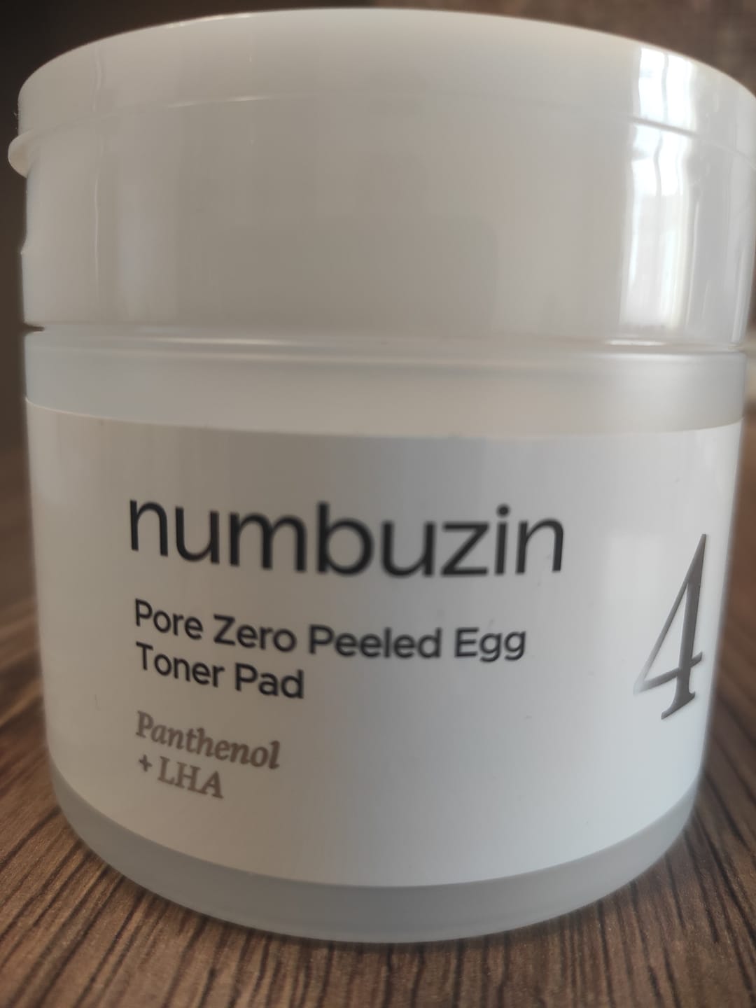 Customer photo review of Spilventiņi poru attīrīšanai un sašaurināšanai Numbuzin No.4 Pore Zero Peeled Egg Toner Pad