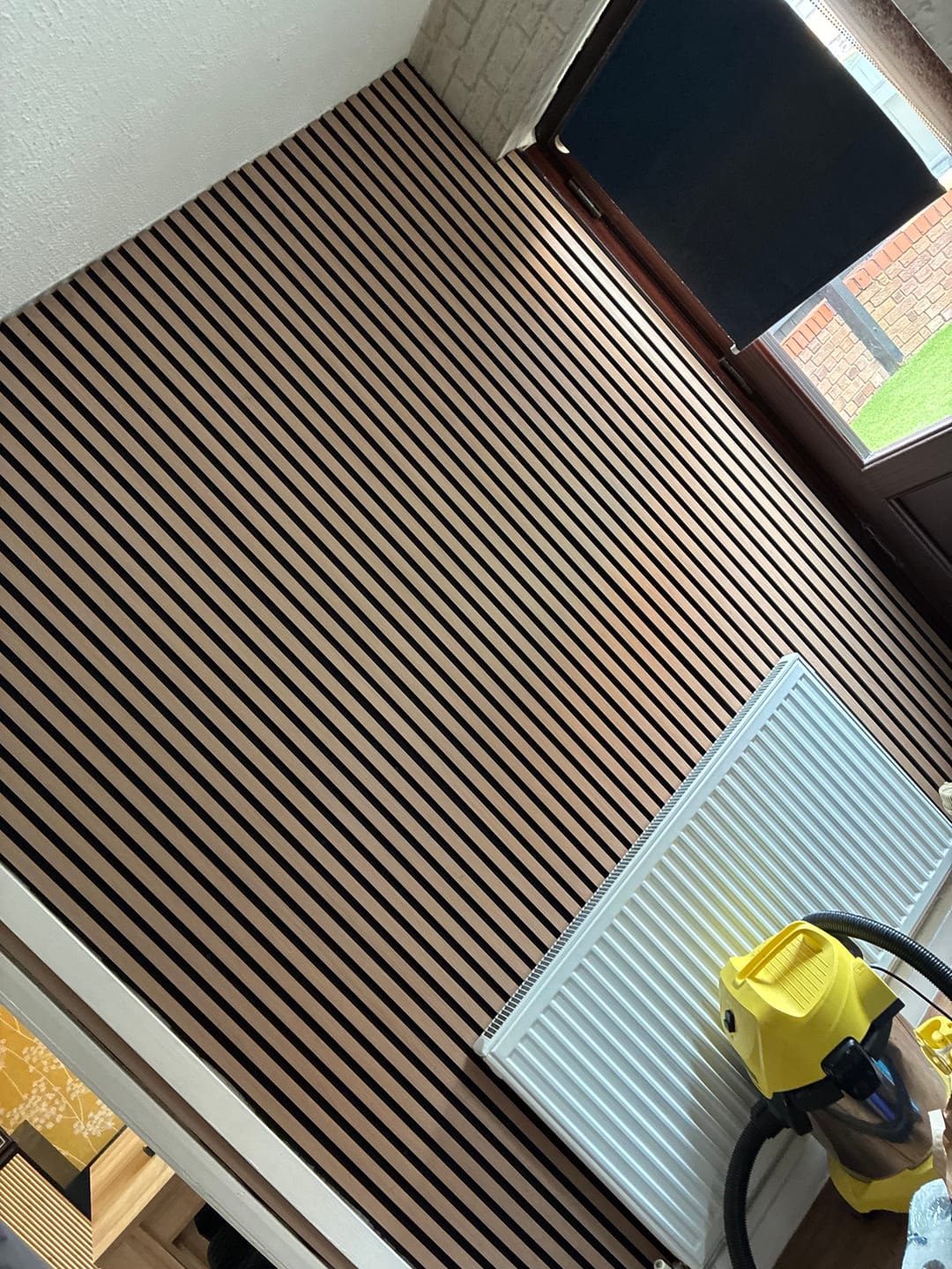 Customer photo review of Premium Acoustic Wall Panels - Natural Oak
