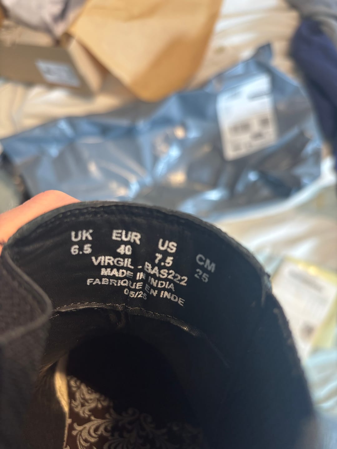 Customer photo review of Virgil Waxy Chelsea Boots Black