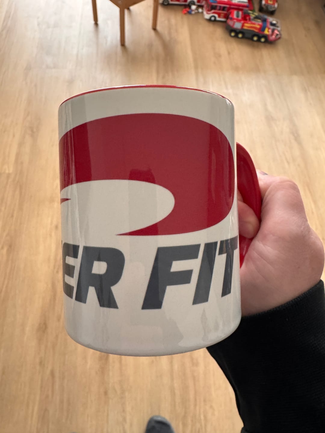 Customer photo review of Keramik Tasse Two Tone 330ml mit Werbeaufdruck