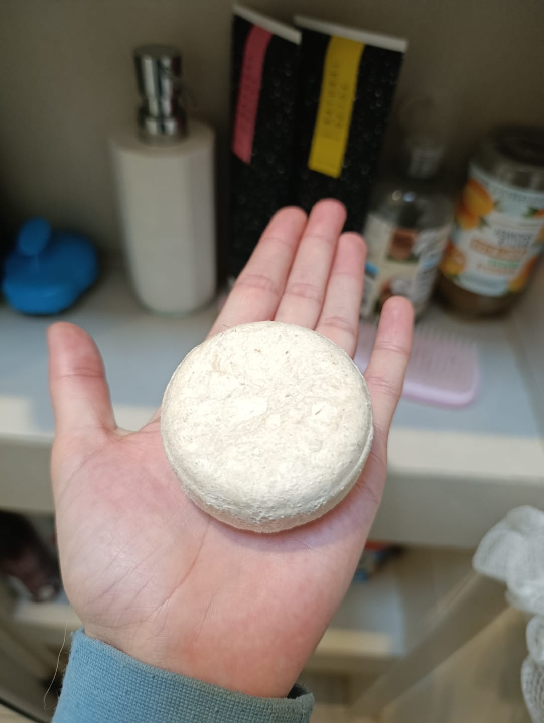 Customer photo review of Shampoo Anticaída en Barra