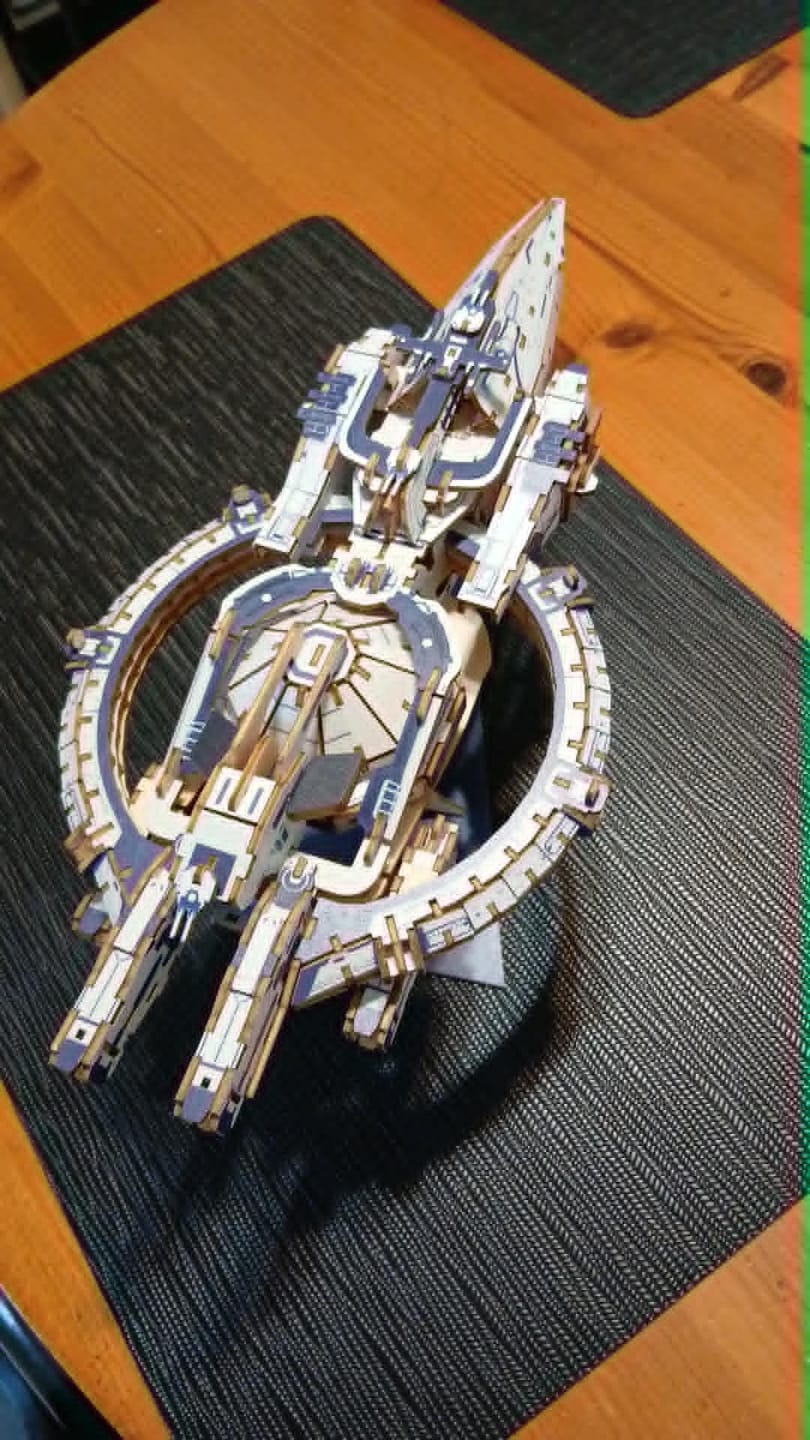 Customer photo review of Rokrgeek 3. Body Problem Battleship 3d Wooden Puzzle