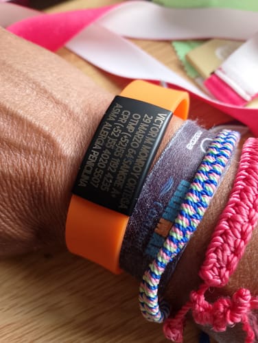 Customer photo review of AXO ID - Brazalete de Emergencia